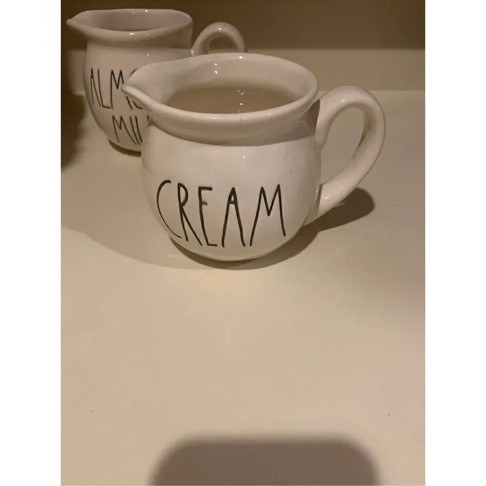 Rae Dunn Creamer Set Almond Milk Cream